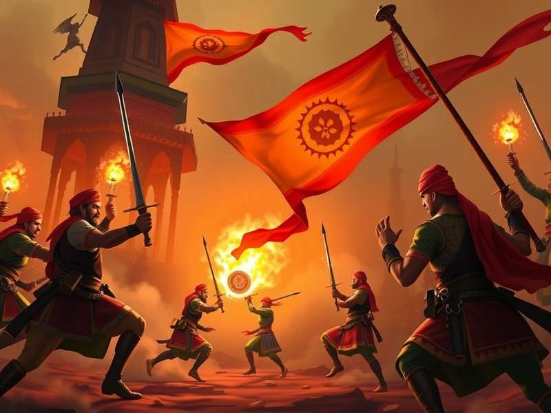 Babur's Conquest game battle scene